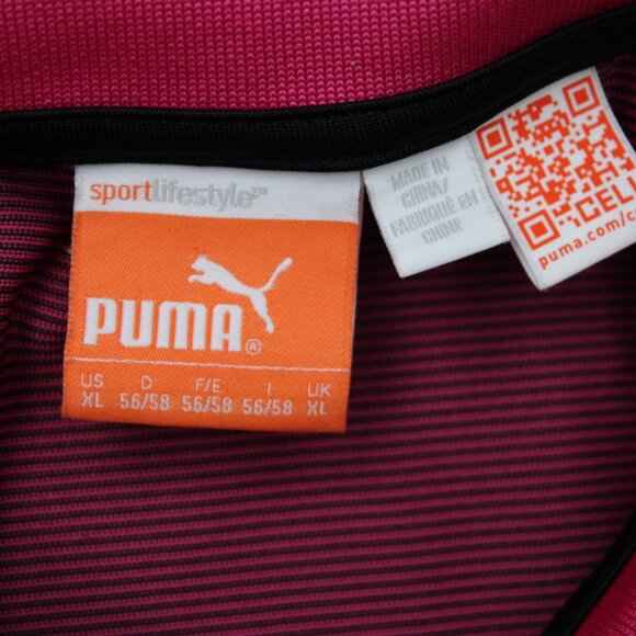 Puma Polo Shirt Mens XL Pink 2 tone Golf New Wave Short Sleeve Pullover - Picture 7 of 13